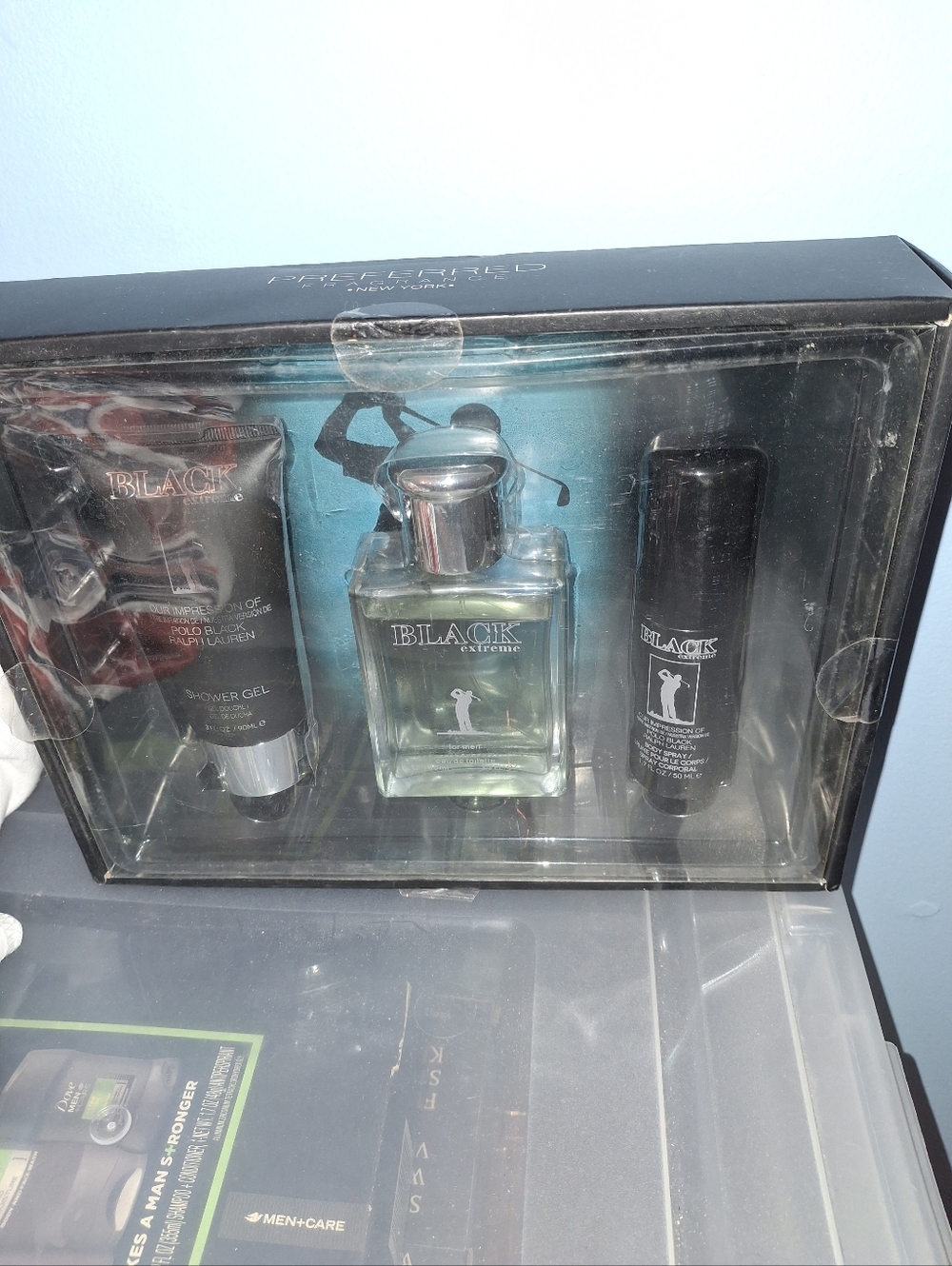 Black Extreme Fragrance Gift Set - Clear/Black